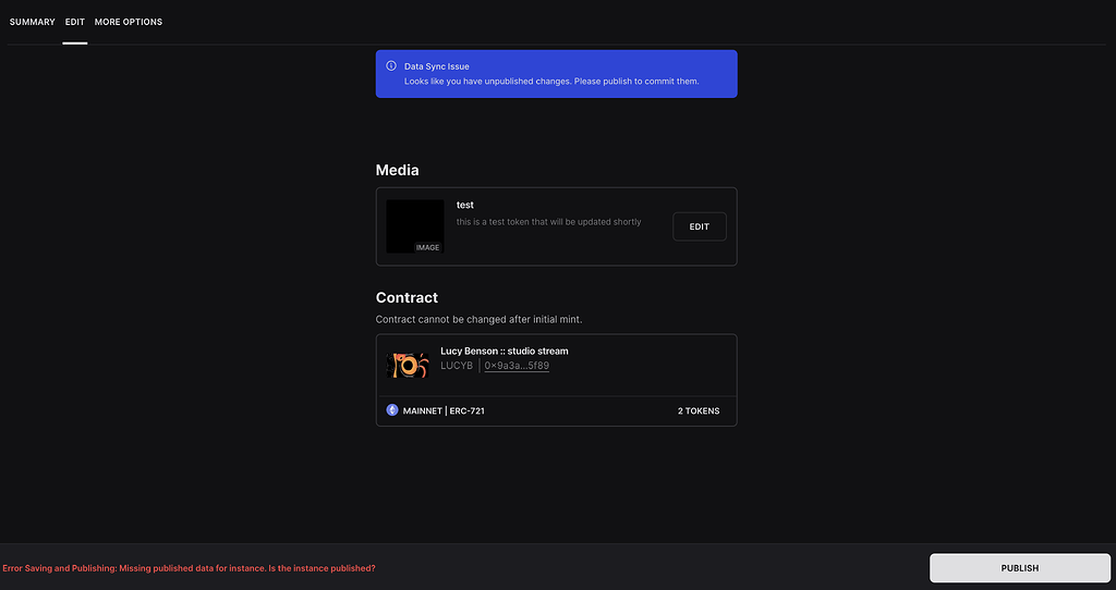 Data Sync Issue + Error Saving & Publishing: Missing published data ...